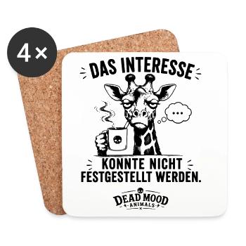 Lustiger Büro Spruch Sarkasmus Humor Geschenk Büro - Untersetzer (4er-Set) - Weiß - Vorne