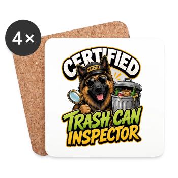 Belgian Shepherd - Coasters (set of 4) - white - Front