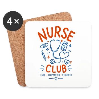 Nurse t-shirt design - Coasters (set of 4) - white - Front
