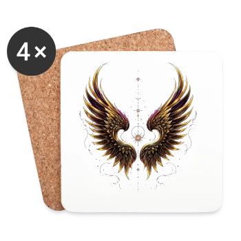 Symbole & Religion - Ailes d’Ange - Dessous de verre (lot de 4) - blanc - Devant