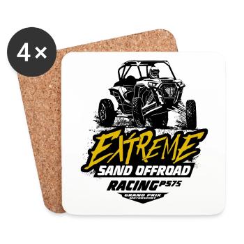 Autocross - Buggy - 4x4 - Offroad - Coasters (set of 4) - white - Front