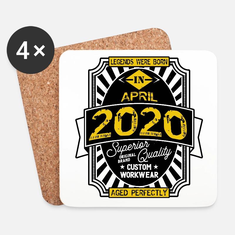 2020 APRIL - Coasters (set of 4) - white
