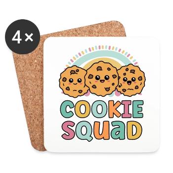 Cookie Squad Funny Matching For Girls Cookie Lover - Coasters (set of 4) - white - Front