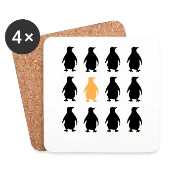 Cute penguins sweet animals gift - Coasters (set of 4) - white - Front
