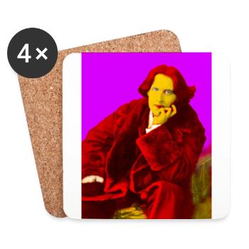 Wilde Pop Art - Coasters (set of 4) - white - Front