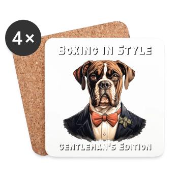 Boxing In Style - Coasters (set of 4) - white - Front