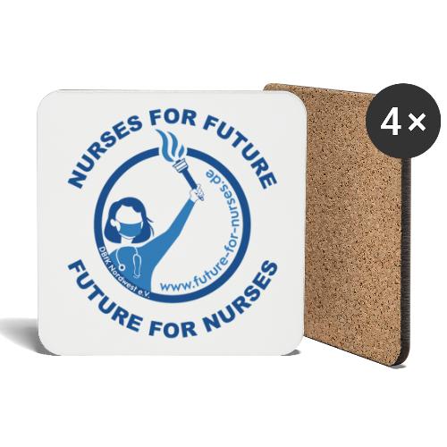 NURSES FOR FUTURE : FUTURE FOR NURSES (blau) - Untersetzer (4er-Set)