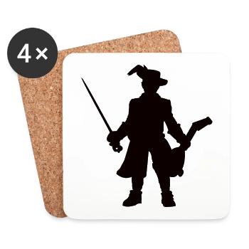 Bard the Master of Music, RPG Design - Coasters (set of 4) - white - Front