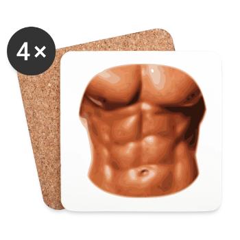 six pac - Coasters (set of 4) - white - Front