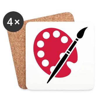 Artist - Coasters (set of 4) - white - Front