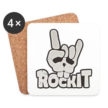 Rockit - Dessous de verre (lot de 4) - blanc - Devant