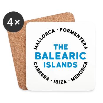 The Balearic Islands - Untersetzer (4er-Set) - Weiß - Vorne
