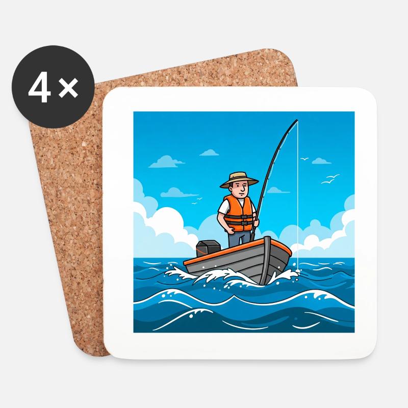 Der große Köder-Guide: So fängst du mehr Fische - Untersetzer (4er-Set) - Weiß