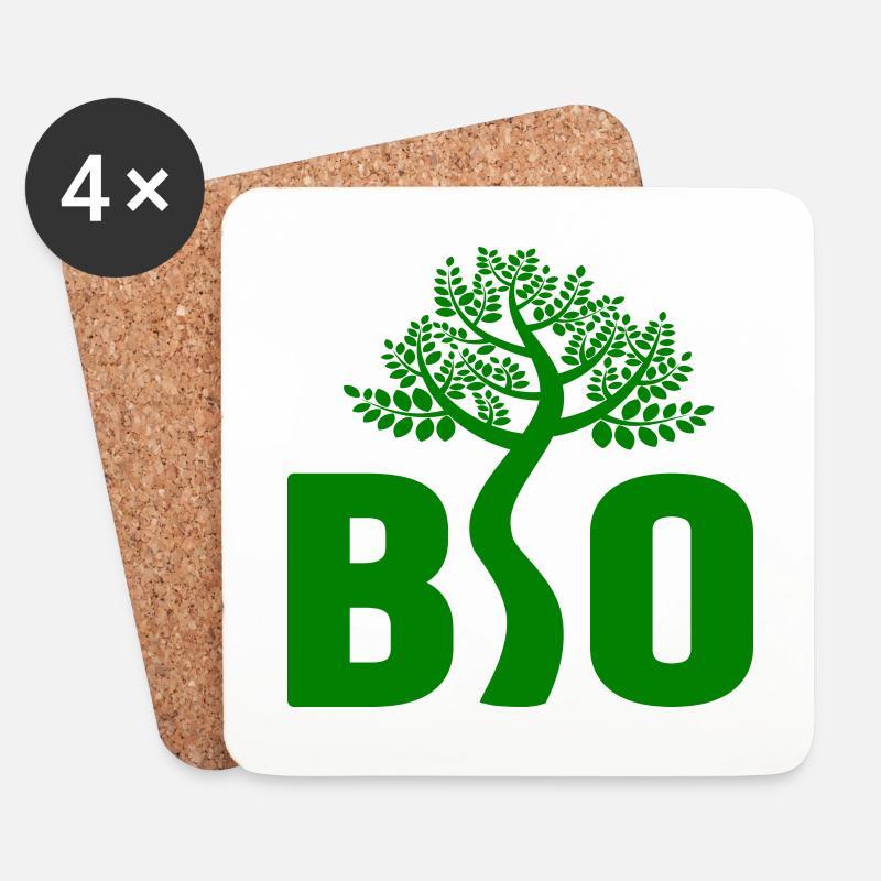 Bio Organic - Untersetzer (4er-Set) - Weiß