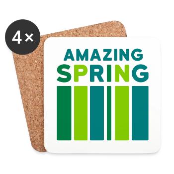 Amazing Spring (bar) - Coasters (set of 4) - white - Front
