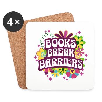 Retro Sentence Learning Reading Teacher - Coasters (set of 4) - white - Front
