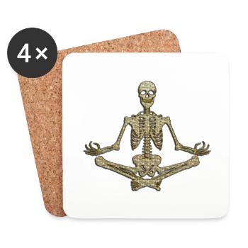 Skeleton - Coasters (set of 4) - white - Front