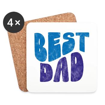 Best Dad - Coasters (set of 4) - white - Front