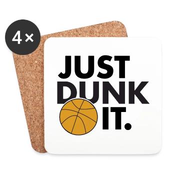 Just Dunk It - Coasters (set of 4) - white - Front