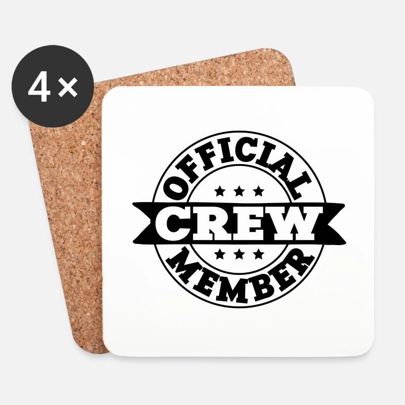 Crew Member - Untersetzer (4er-Set) - Weiß