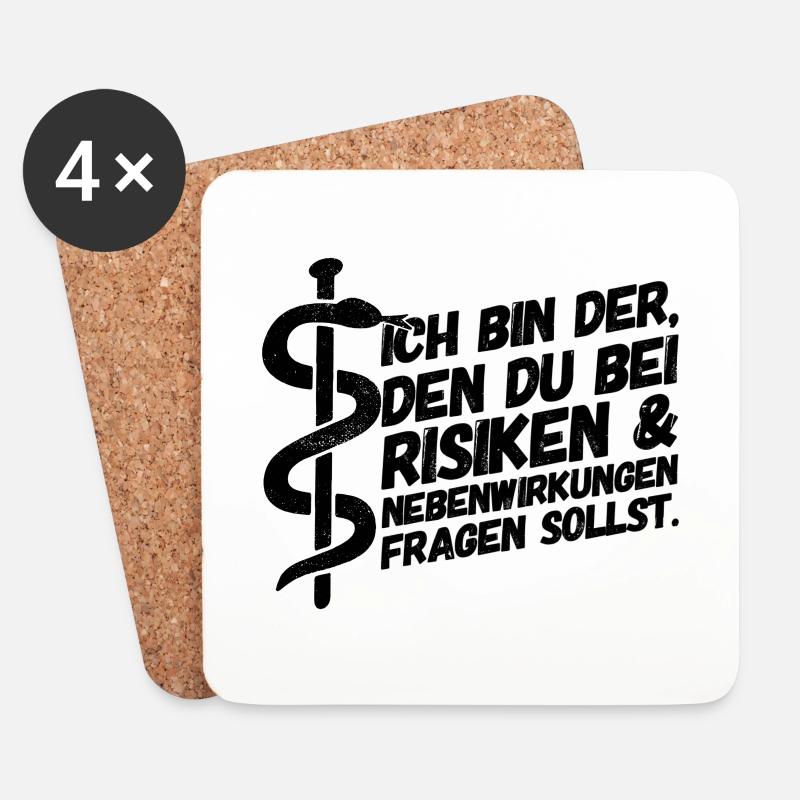 Apotheker Apotheke Pharmazeut - Untersetzer (4er-Set) - Weiß