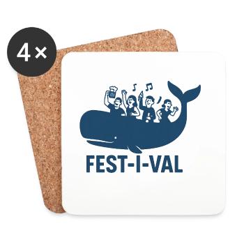 Festival - Untersetzer (4er-Set) - Weiß - Vorne