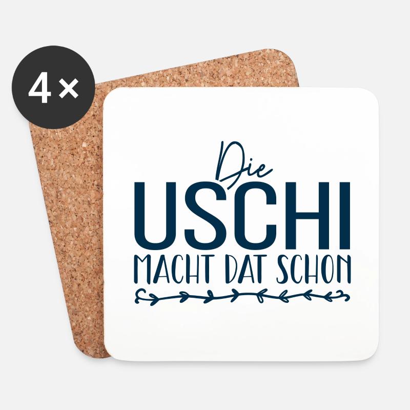 uschi - Untersetzer (4er-Set) - Weiß