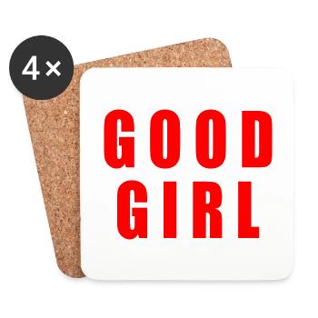 Good girl - Coasters (set of 4) - white - Front