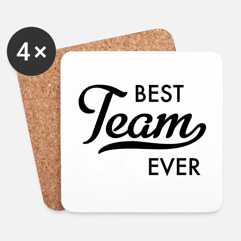 Bestes Team - Untersetzer (4er-Set) - Weiß