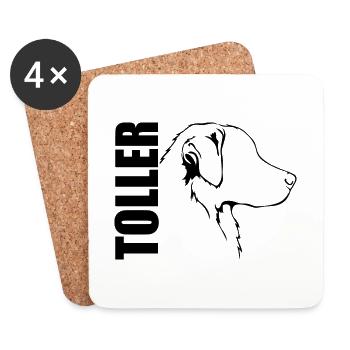 GREAT Profile Dogs Dog Wilsigns - Coasters (set of 4) - white - Front