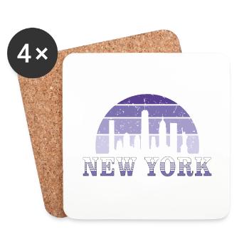 New York skyline - Coasters (set of 4) - white - Front