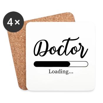 Docteur Docteur Études médicales Étudiant en médecine Docteur - Dessous de verre (lot de 4) - blanc - Devant