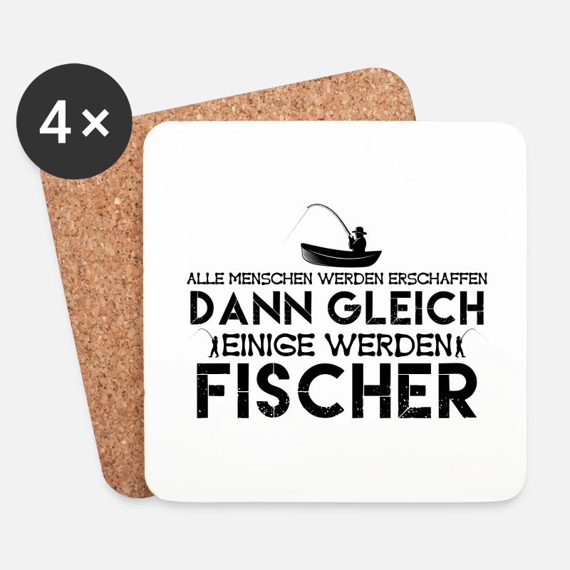 Fischer | werden fischer. fischer - Untersetzer (4er-Set) - Weiß