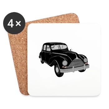 EMW 340 black - Coasters (set of 4) - white - Front