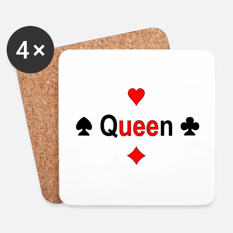 Queen - Untersetzer (4er-Set) - Weiß