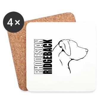 RHODESIAN RIDGEBACK Profil Chiens Wilsigns - Dessous de verre (lot de 4) - blanc - Devant