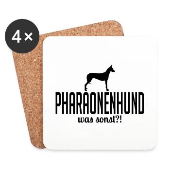 PHARAOH dog what else dog saying dogs Wilsigns - Coasters (set of 4) - white - Front
