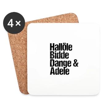 Swabian conversation Swabian speaking - Coasters (set of 4) - white - Front