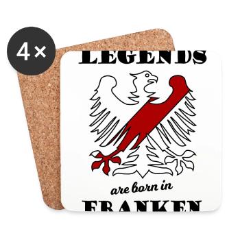 The heroes from Franconia - Coasters (set of 4) - white - Front