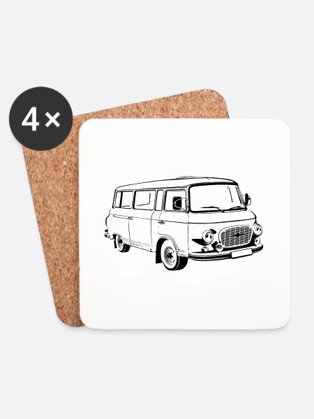 Barkas B1000 - Untersetzer (4er-Set) - Weiß