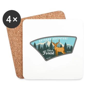 Outdoor Adventure - Coasters (set of 4) - white - Front