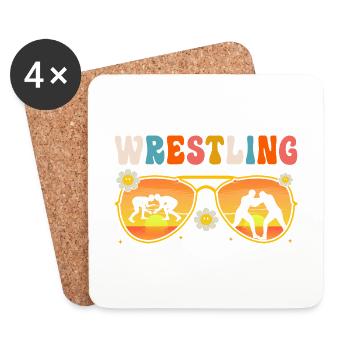 Ringen - Untersetzer (4er-Set) - Weiß - Vorne