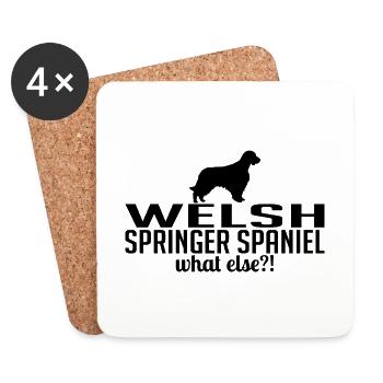 WELSH SPRINGER SPANIEL quoi d’autre Chiens Wilsigns - Dessous de verre (lot de 4) - blanc - Devant