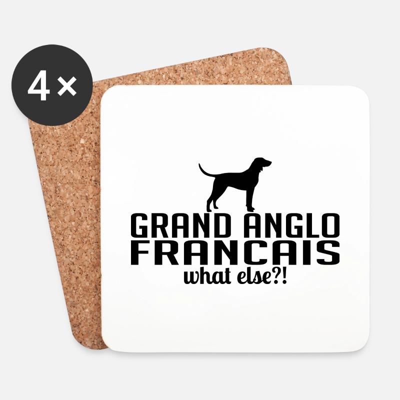 GRAND ANGLO FRANCAIS what else Hunde Wilsigns - Untersetzer (4er-Set) - Weiß