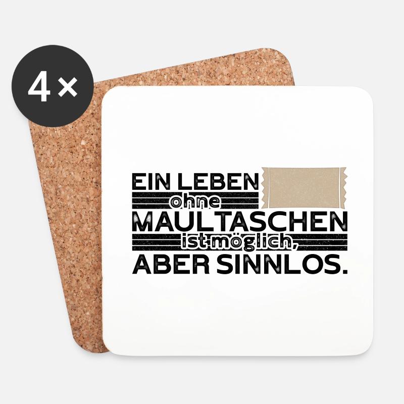 Maultaschen Schwäbisches Lieblingsgericht - Untersetzer (4er-Set) - Weiß