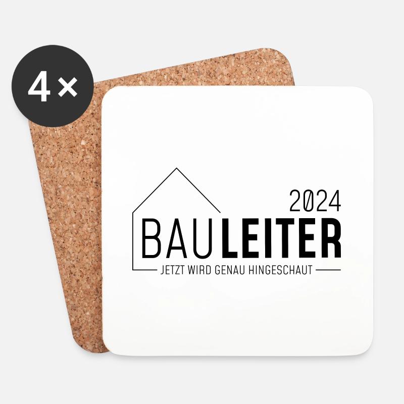 Construction Manager 2024 - Coasters (set of 4) - white