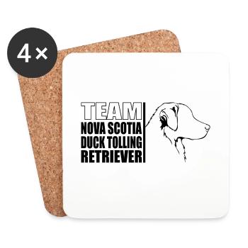 TEAM Nova Scotia Duck Tolling Retriever Wilsigns - Coasters (set of 4) - white - Front