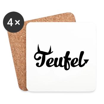 Teufel - Untersetzer (4er-Set) - Weiß - Vorne