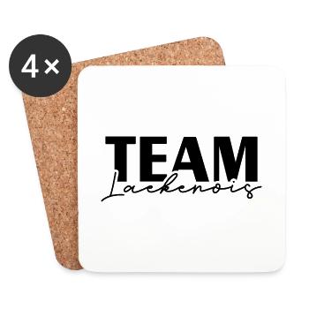 TEAM LAEKENOIS Hunde IGP Hundesport Wilsigns - Untersetzer (4er-Set) - Weiß - Vorne