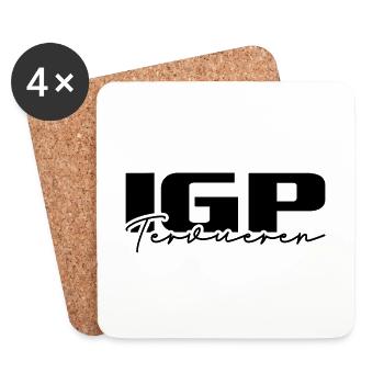 IGP TERVUEREN Dog Sport Wilsigns Dog Gift - Coasters (set of 4) - white - Front